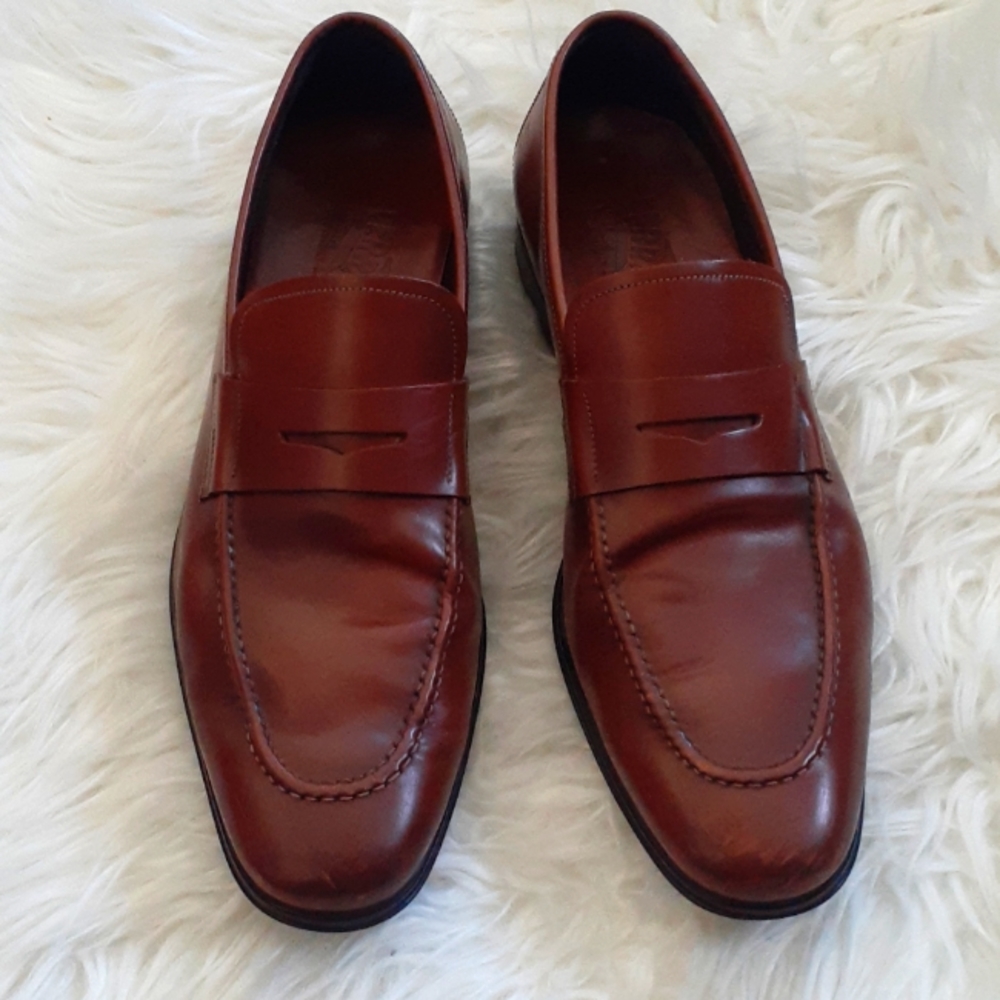 Salvatore Ferragamo Brown Penny Loafers Men's Size 6.5